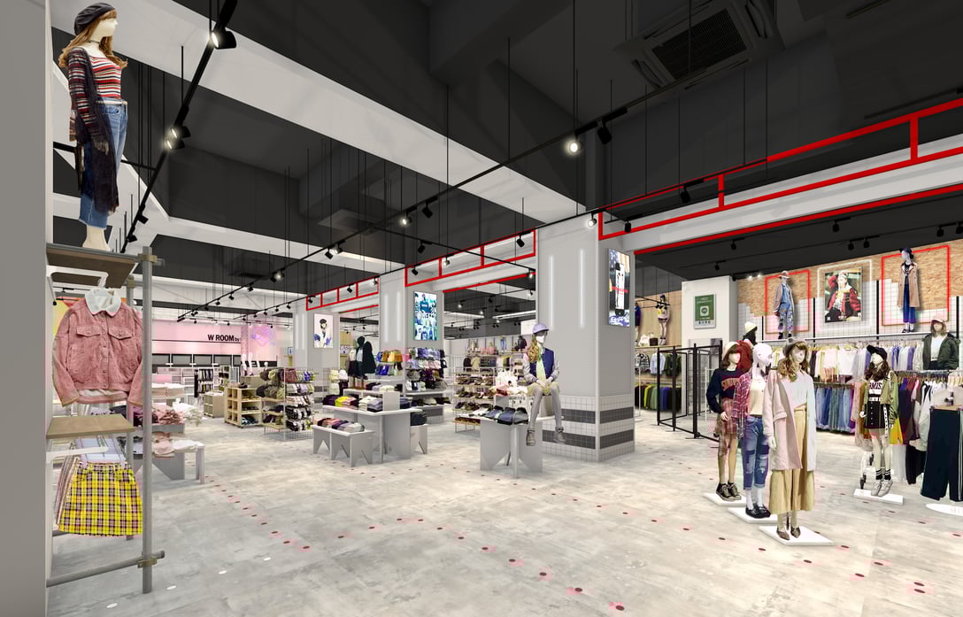 「WEGO 原宿竹下通り店」店内イメージ Image by ウィゴー