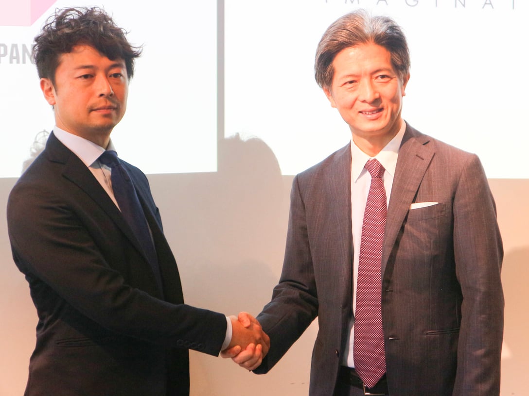 (左から)シタテル代表取締役CEO河野秀和氏、ジャパン機構の専務取締役COO兼CIOの加藤有治氏 Image by FASHIONSNAP