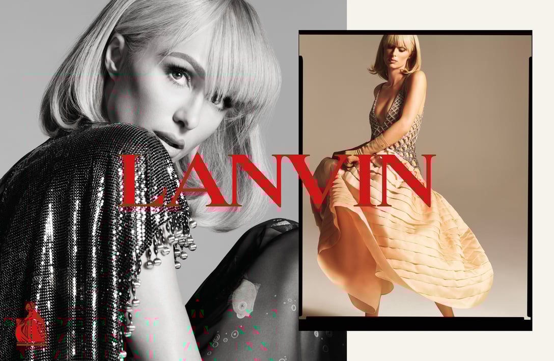 「ランバン」2021年春夏キャンペーンに起用されたパリス・ヒルトン Image by LANVIN