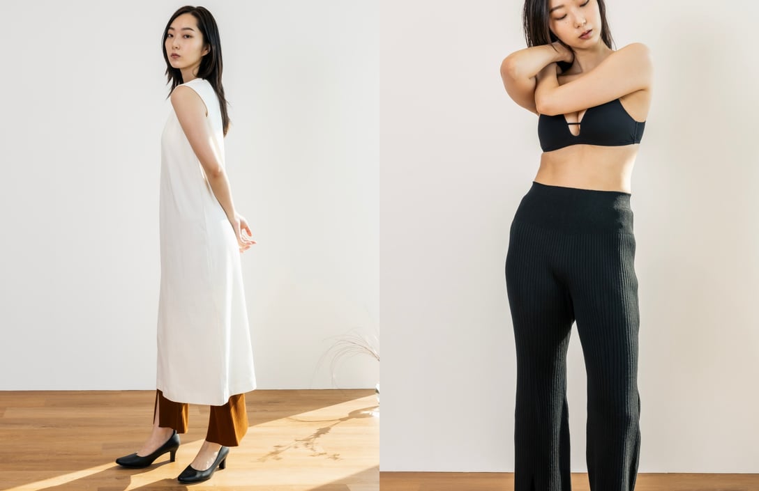 「Uniqlo and Mame Kurogouchi」を着用したモデル Image by FASHIONSNAP