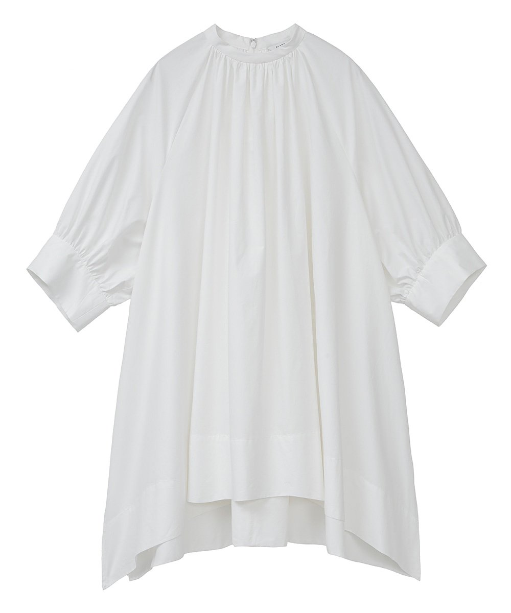 クラネ　VOLUME GATHER PUFF SLEEVE TOPS WHITE