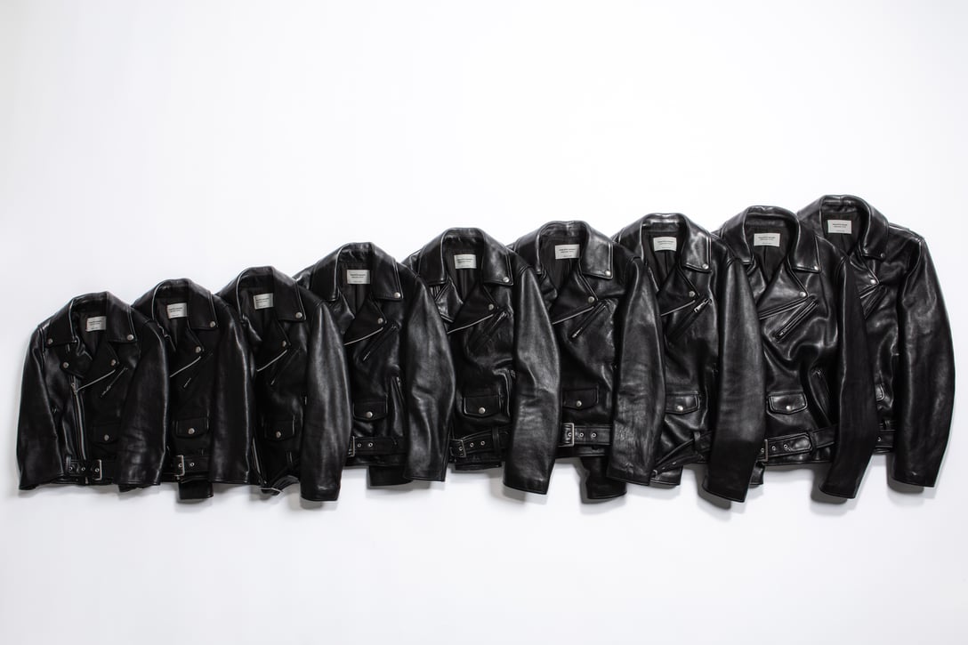 ライダースジャケットの全サイズ(120〜200) Image by FASHIONSNAP