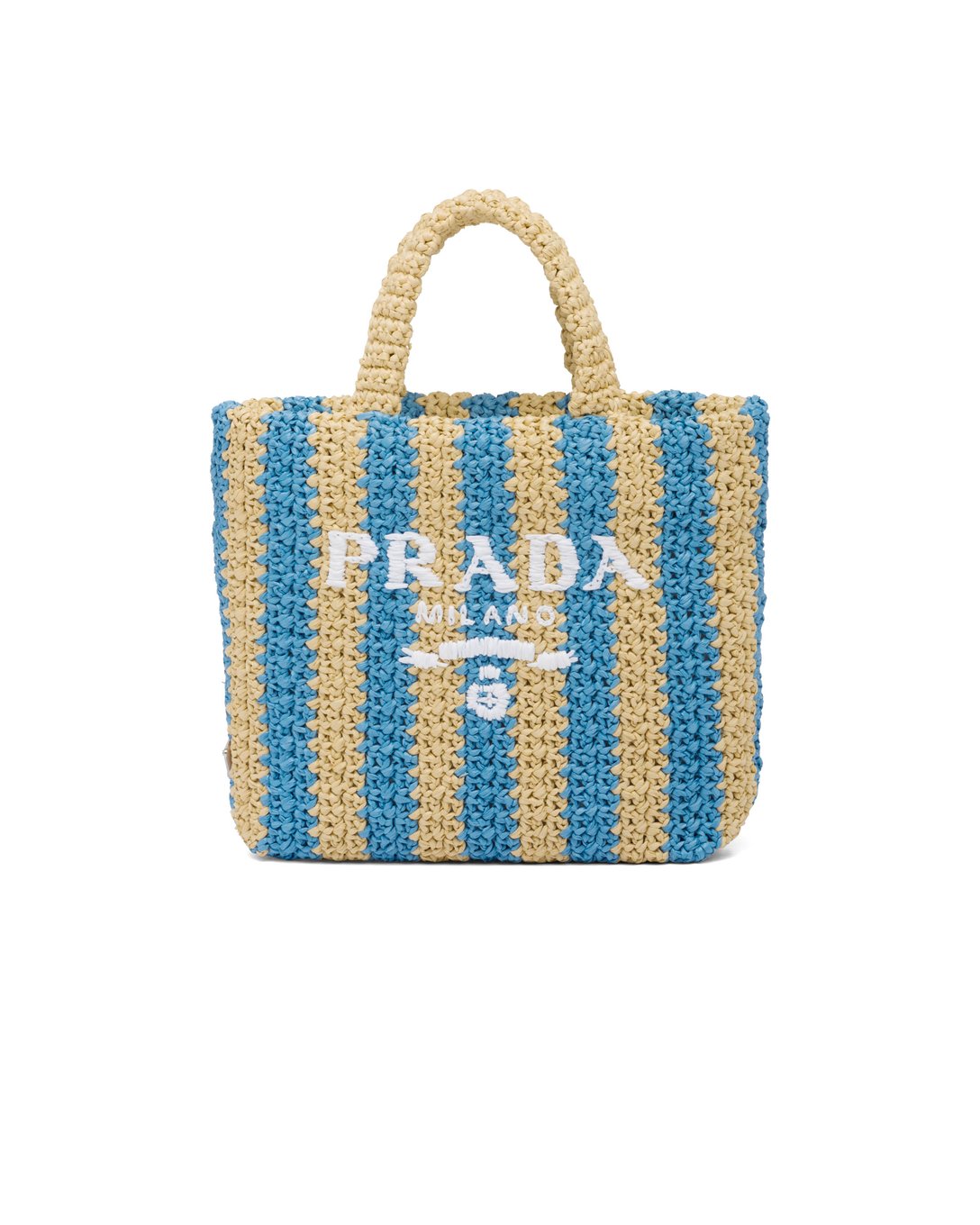 ラフィア素材の手編みバッグ(税込18万1500円) Image by PRADA