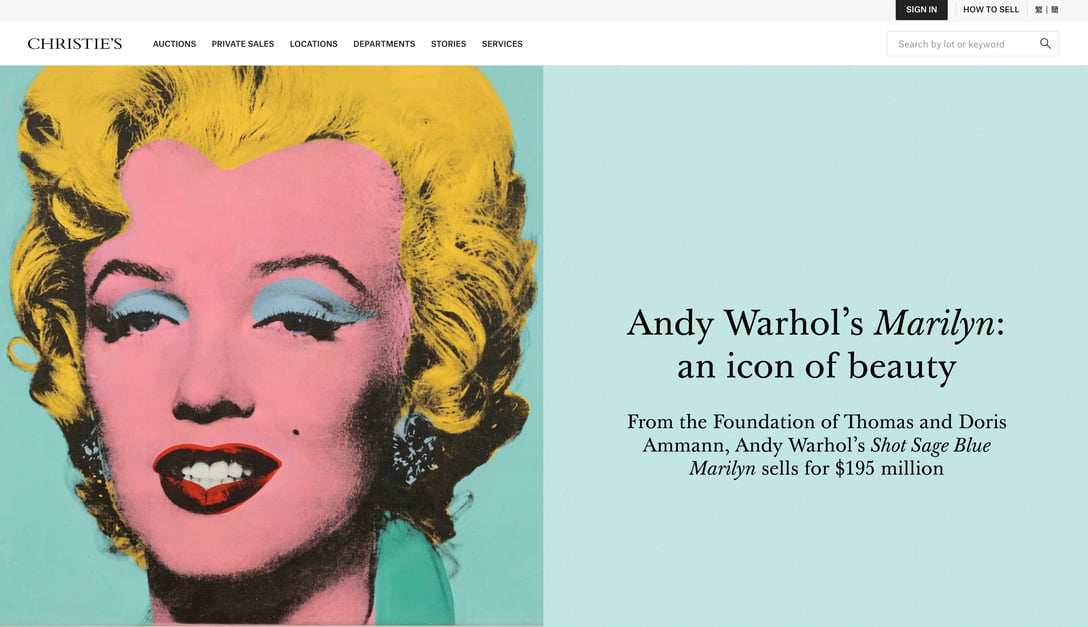 Christie’s 公式サイト Image by Christie’s