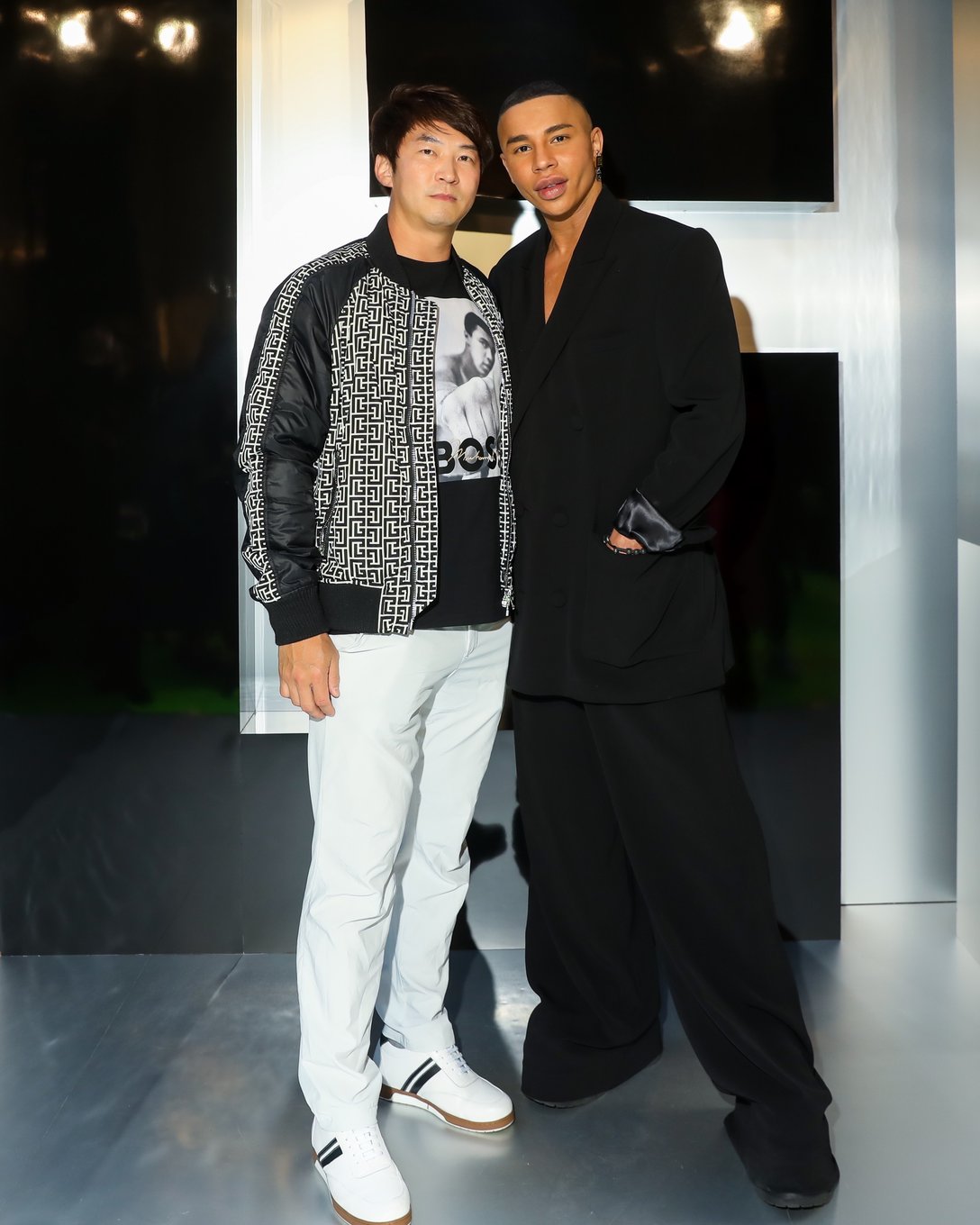 MINTNFTの共同創業者James Sun(左)とバルマンのクリエイティブ・ディレクター オリヴィエ・ルステン(右) Image by MINTNFT
