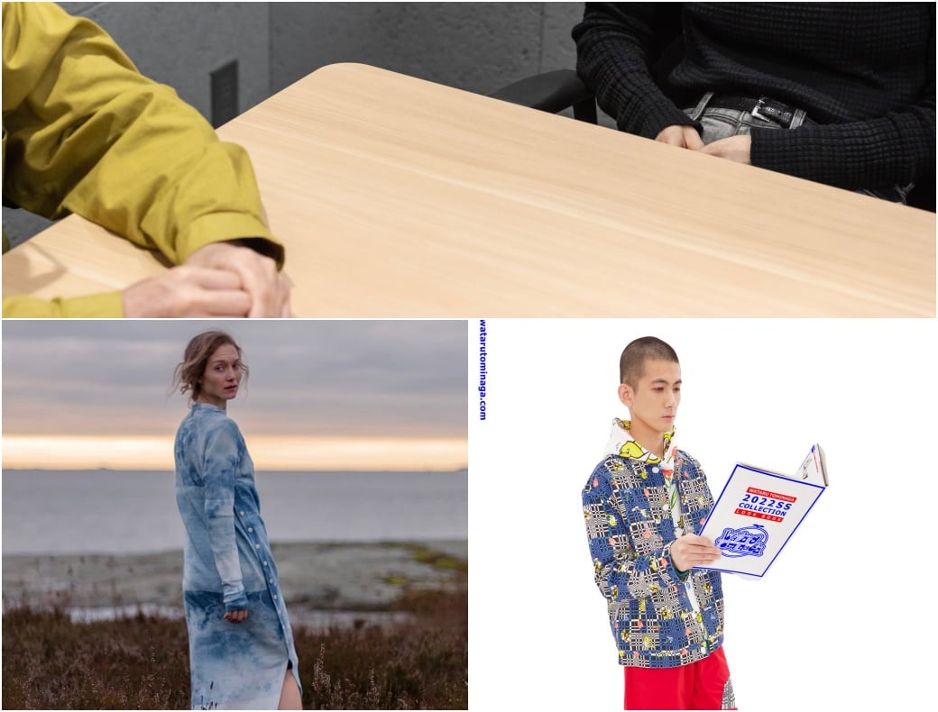 左)「ワタルトミナガ」デザイナー富永航 右)「オニカ」デザイナー黒沢秋乃 Image by FASHIONSNAP