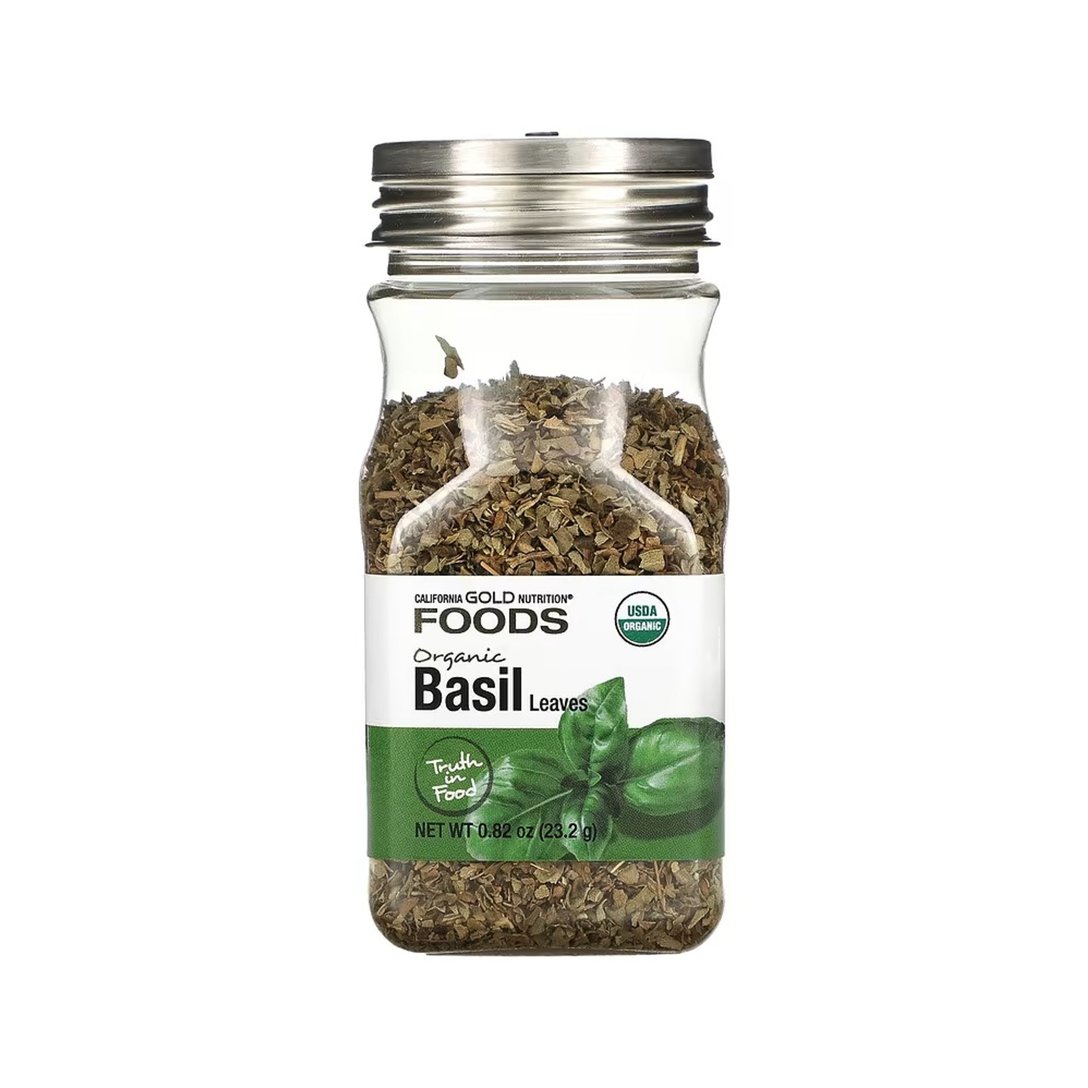 California Gold Nutrition, FOODS - Organic Basil Leaves, 0.82 oz (23.2 g)　¥736（関税・消費税込）