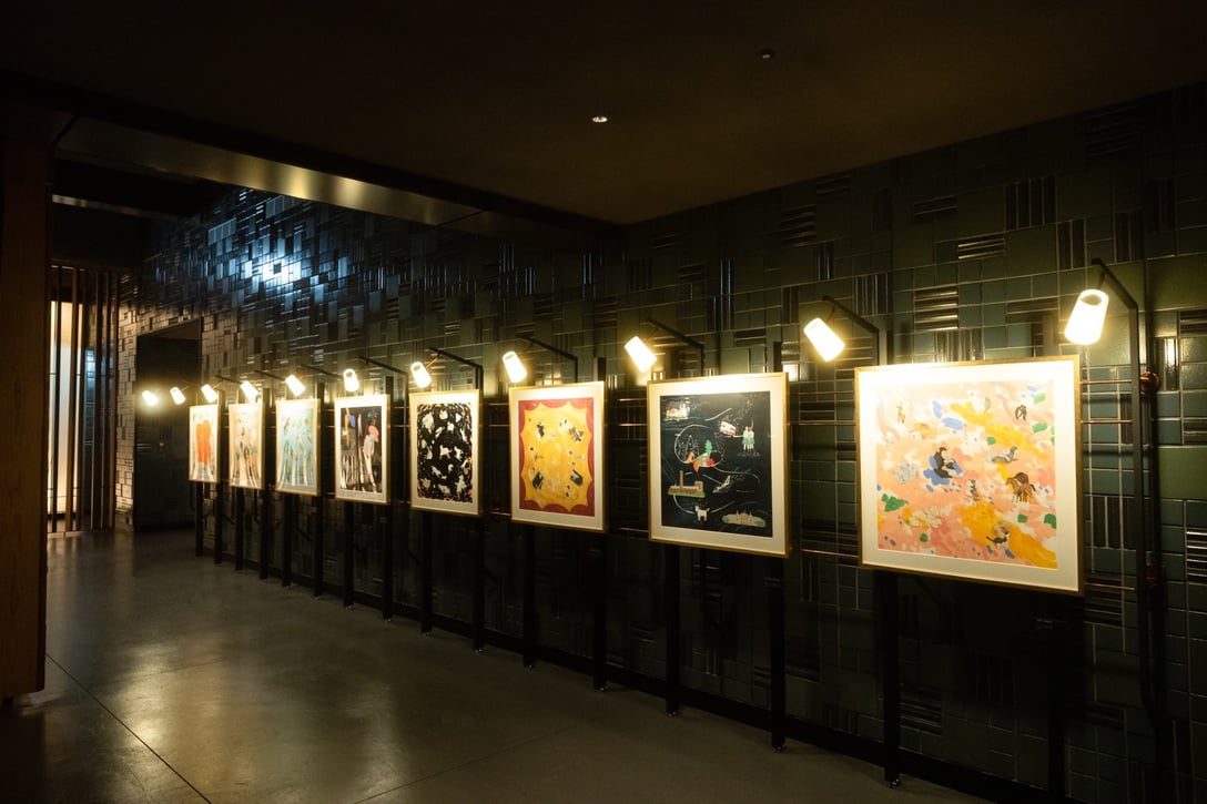 渡邉さんが5月にエースホテル京都で開催した個展「Notre Jardin」（foxcoさん撮影）