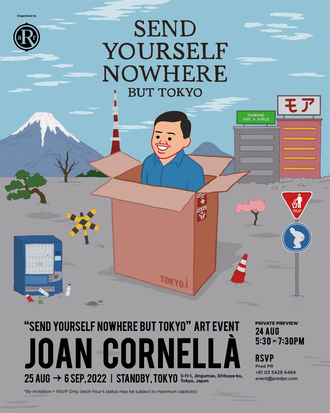 SEND YOURSELF NOWHERE BUT TOKYO Image by Joan Cornellà