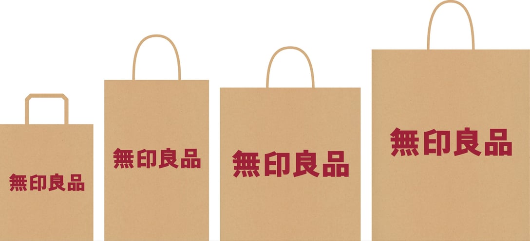 無印良品 紙製ショッピングバッグ Image by 良品計画
