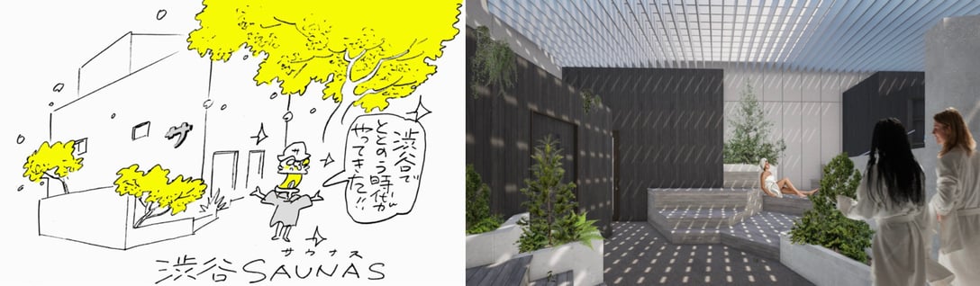 渋谷SAUNAS イメージヴィジュアル Image by TOYOKE