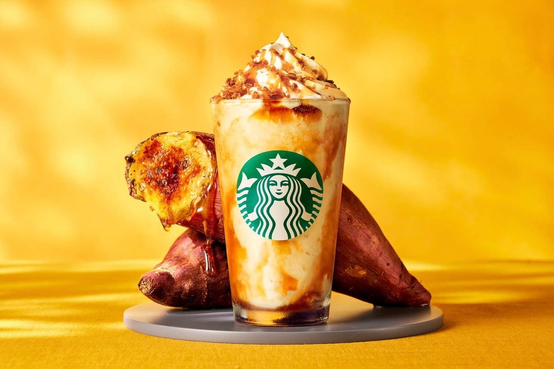 「焼き芋ブリュレ フラペチーノ」 Image by スターバックス