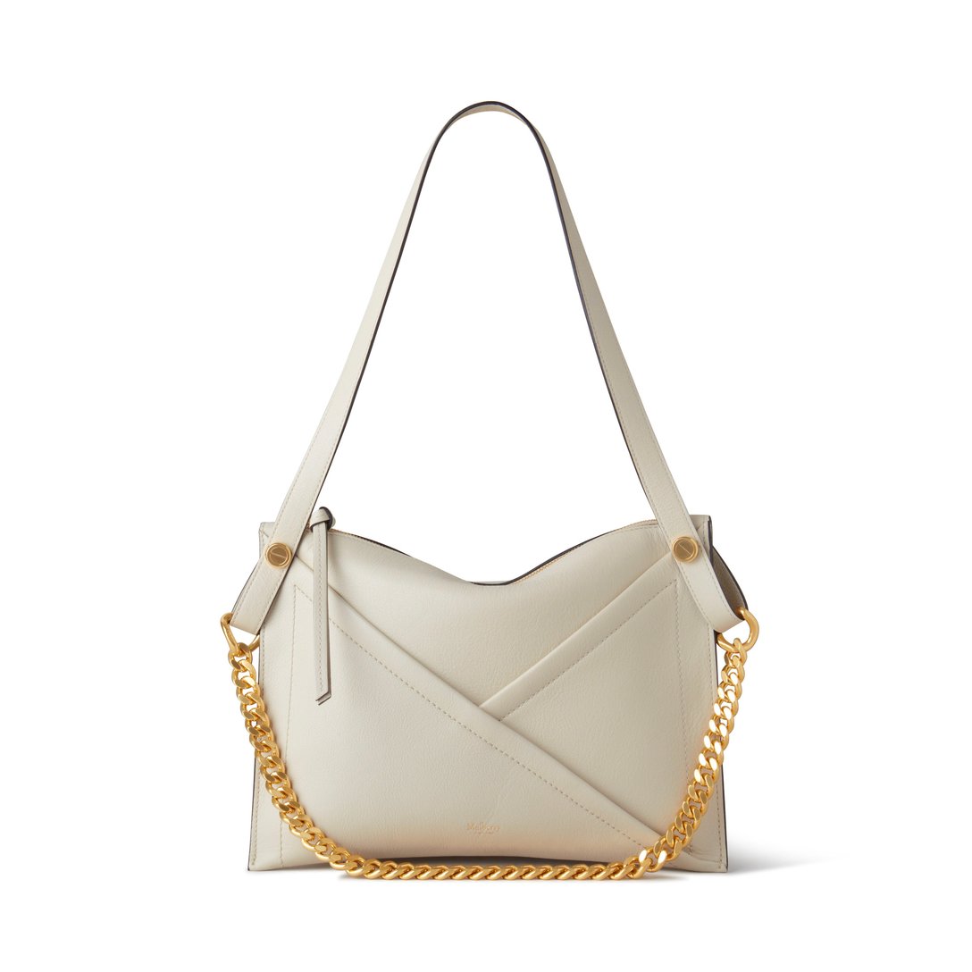 M ZIPPED BAG チョーク（税込21万650円） Image by Mulberry