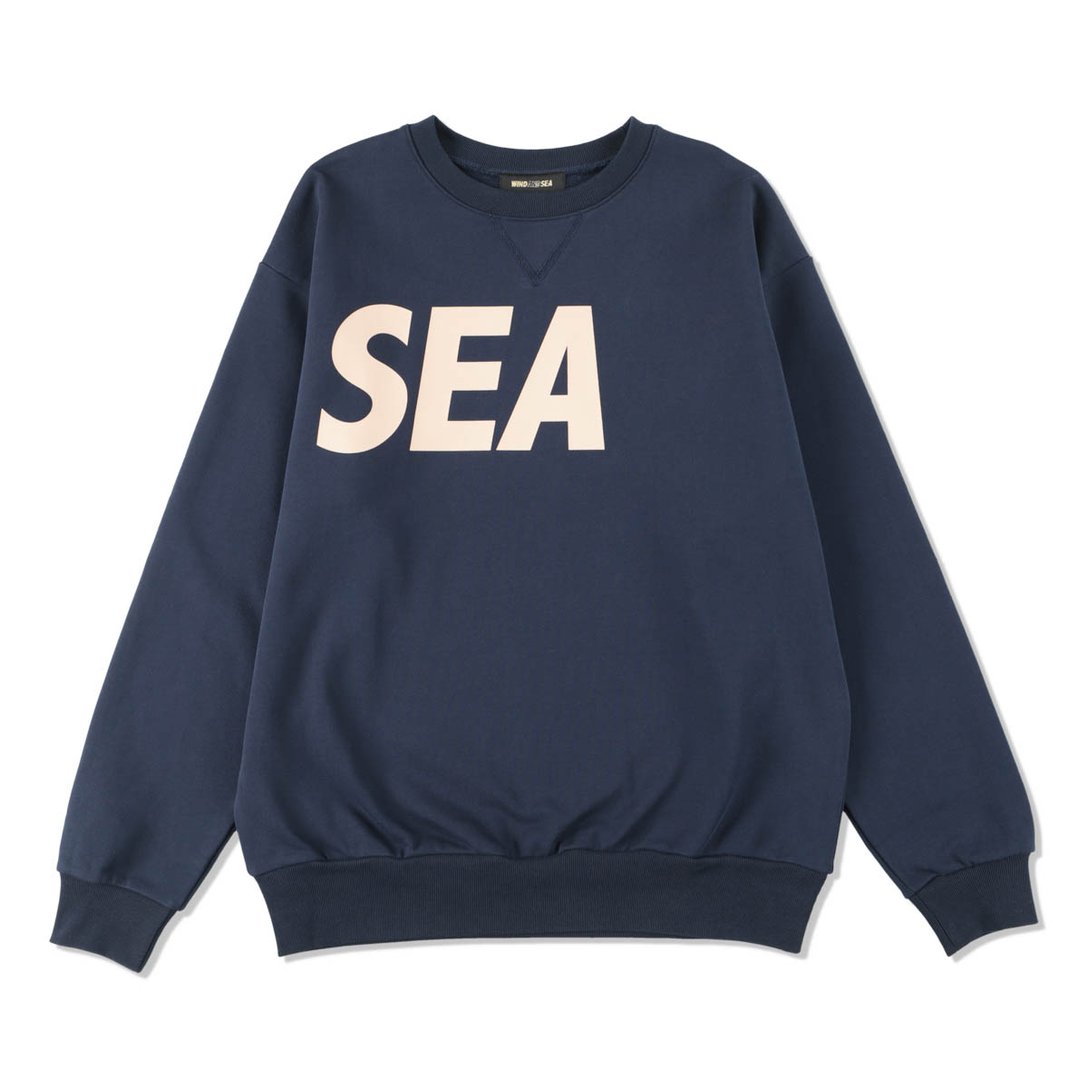 新品未使用】完売品 WIND AND SEA BRIEFING SIDE LINE CREW NECK 黒 XL 