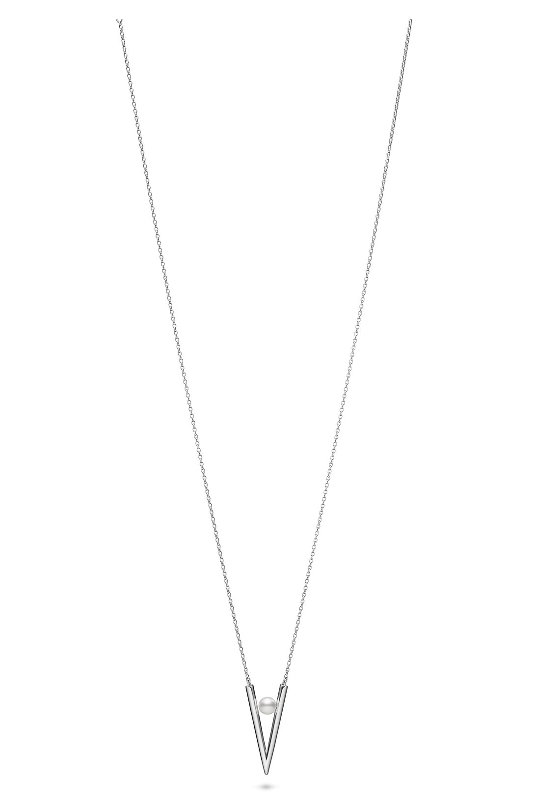 ペンダント アコヤ真珠、SIL製（全長 約64cm）7万7000円