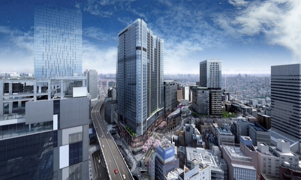 渋谷駅桜丘口地区第一種市街地再開発事業のランドマークとなる施設のイメージ画像