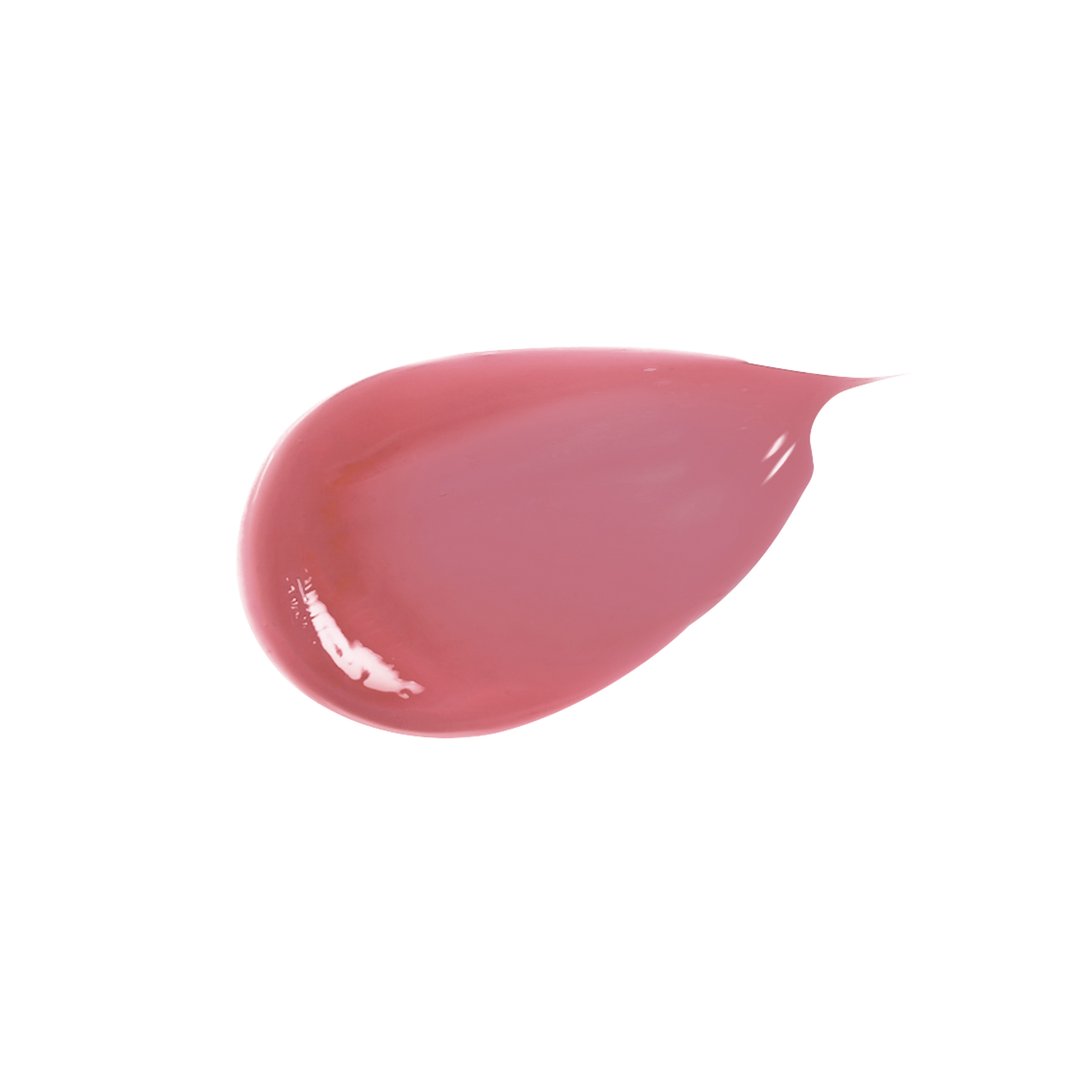 ピンクベージュのリップグロスの色玉