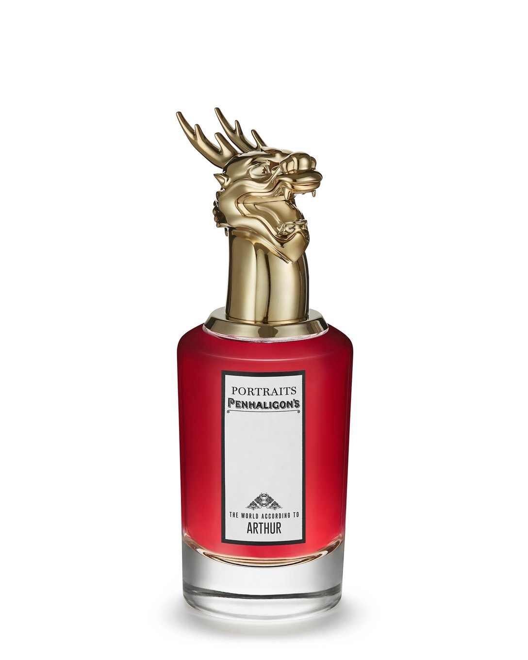 ドラゴンの頭をモチーフをデザインしたペンハリガンの香水のボトル