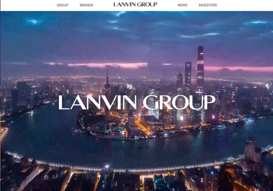 ランバン グループの公式サイトトップページ