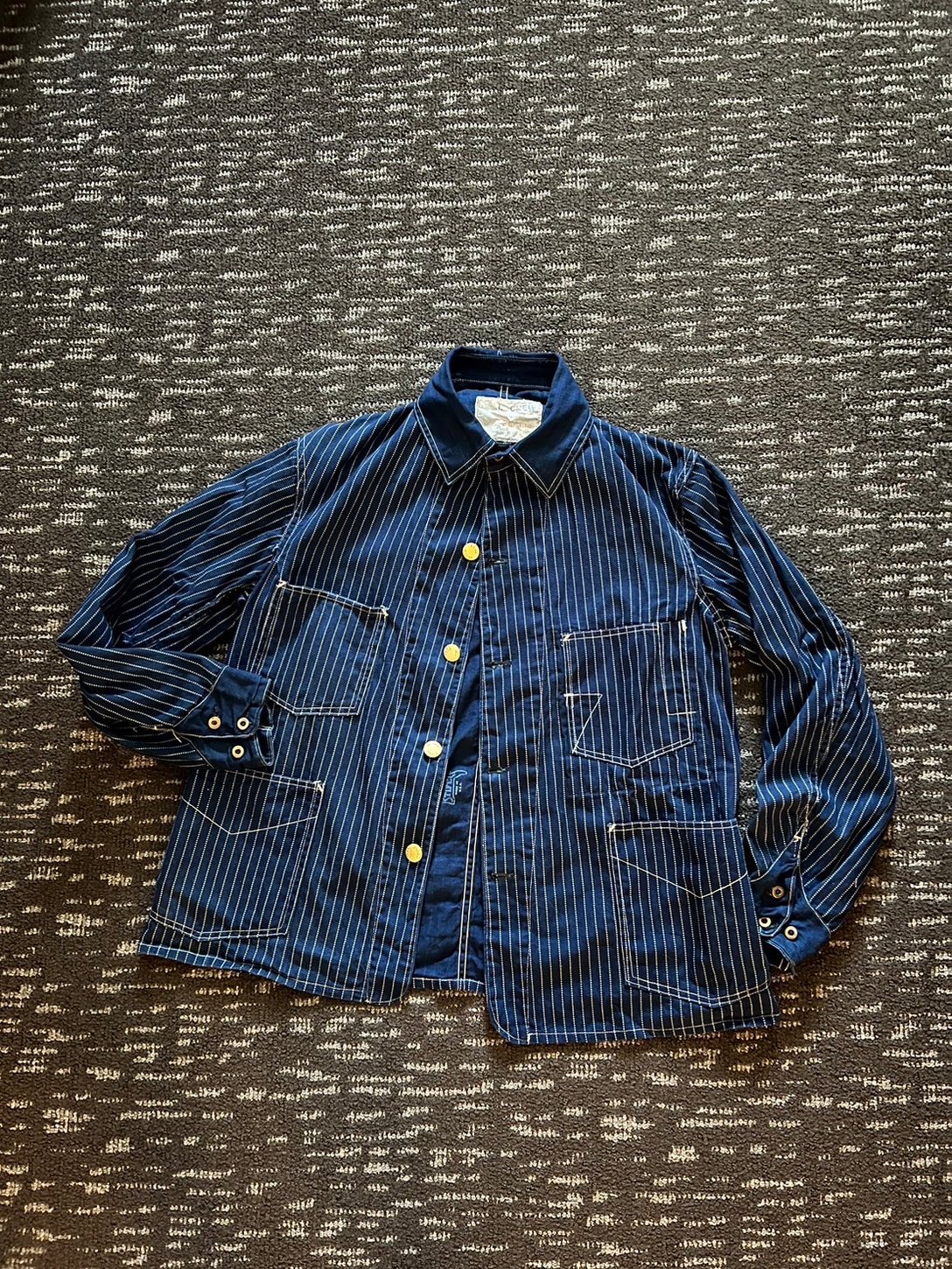 1920's Full Crew WABASH-STRIPE Railroad Jacket