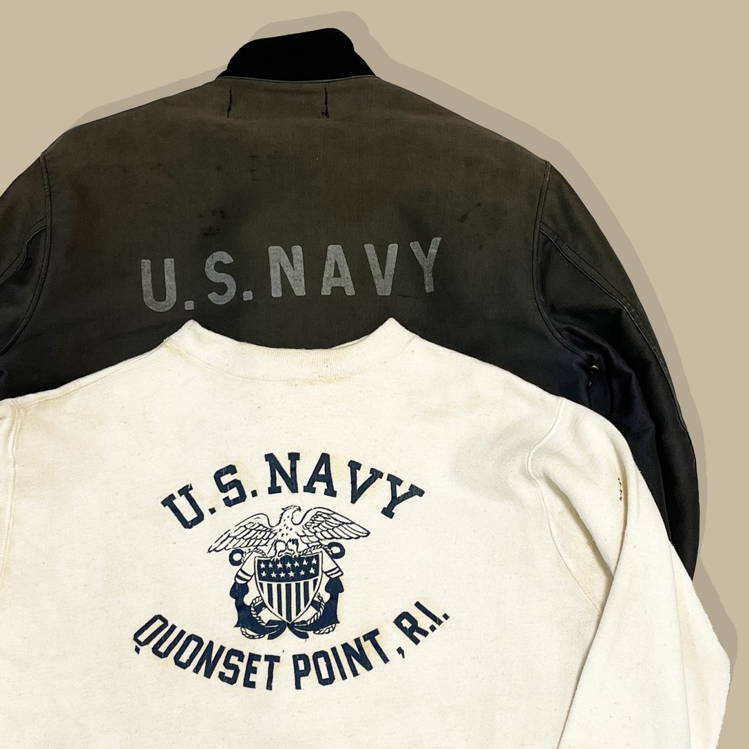 U.S.NAVY DECK JACKET/U.S.NAVY Vintage Sweat