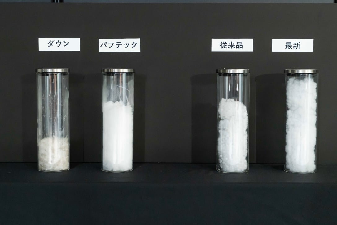 ユニクロのダウン「パフテック」の中綿