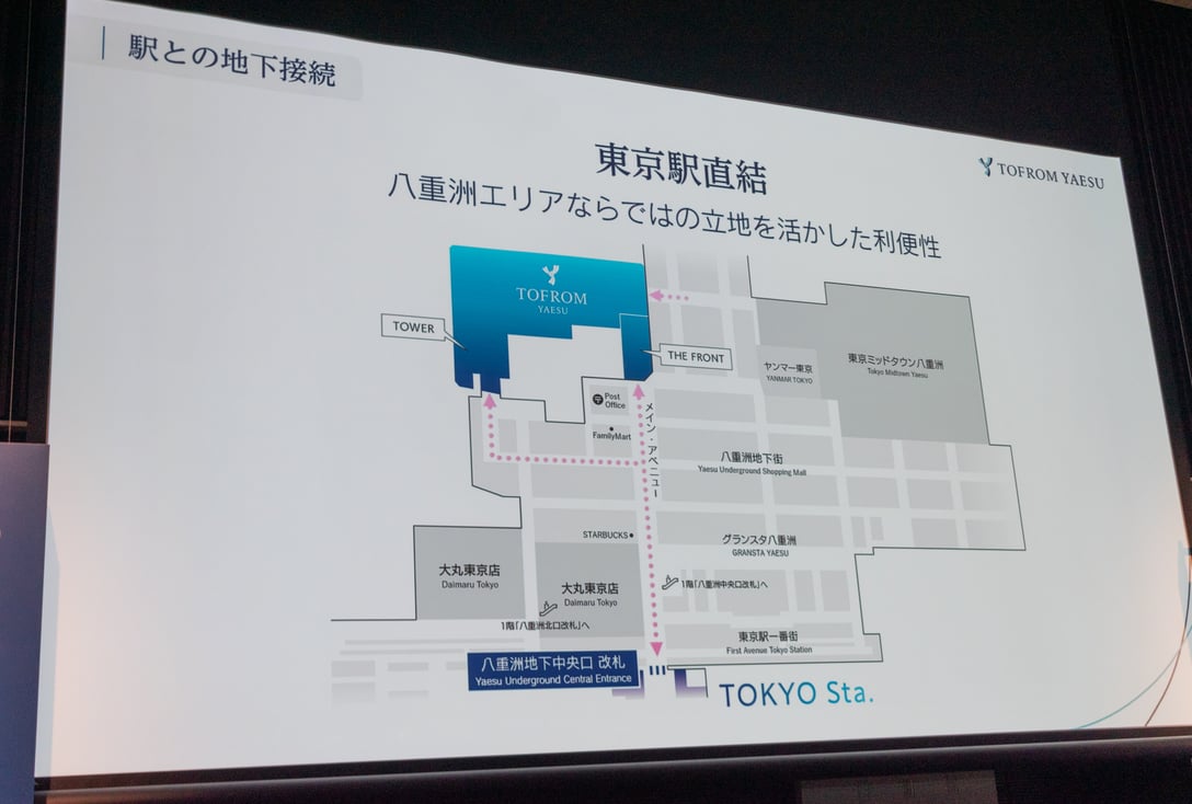 「トフロム ヤエス」立地図