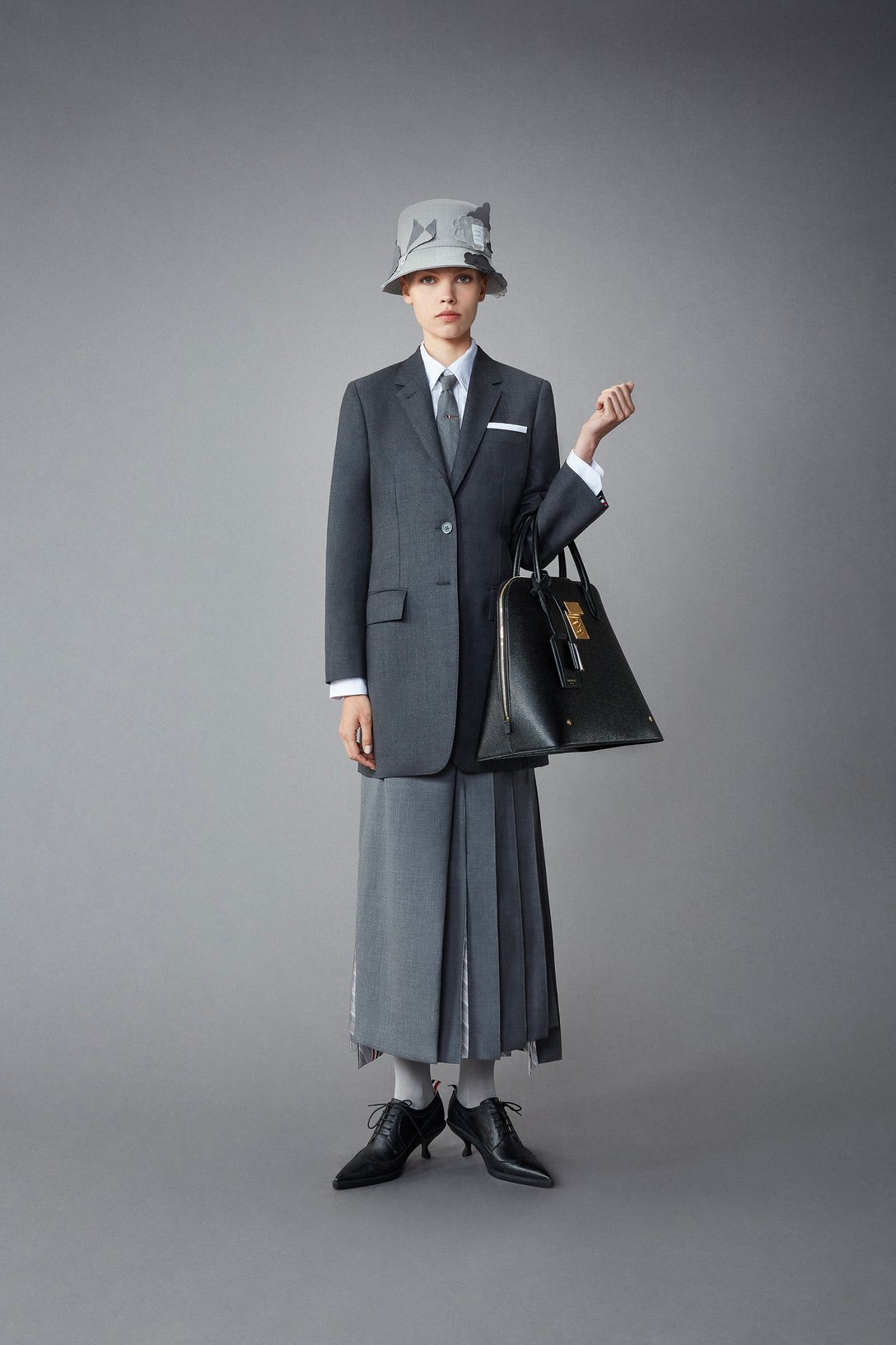 KOE×THOM BROWNE. グレーチェック セットアップ - チェスターコート