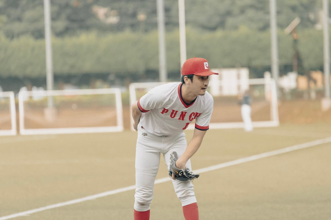 試合中の野球選手