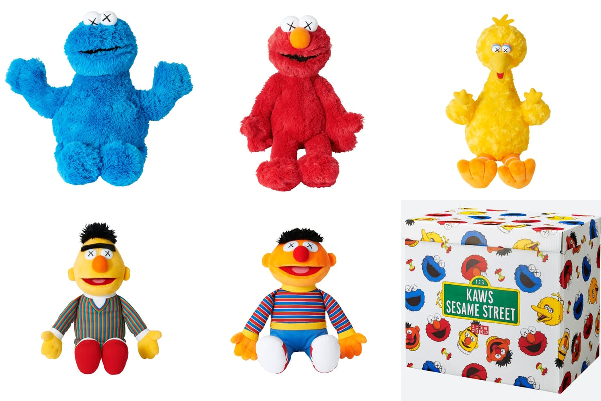 Uniqlo kaws Sesame Street ぬいぐるみ セサミストリート-