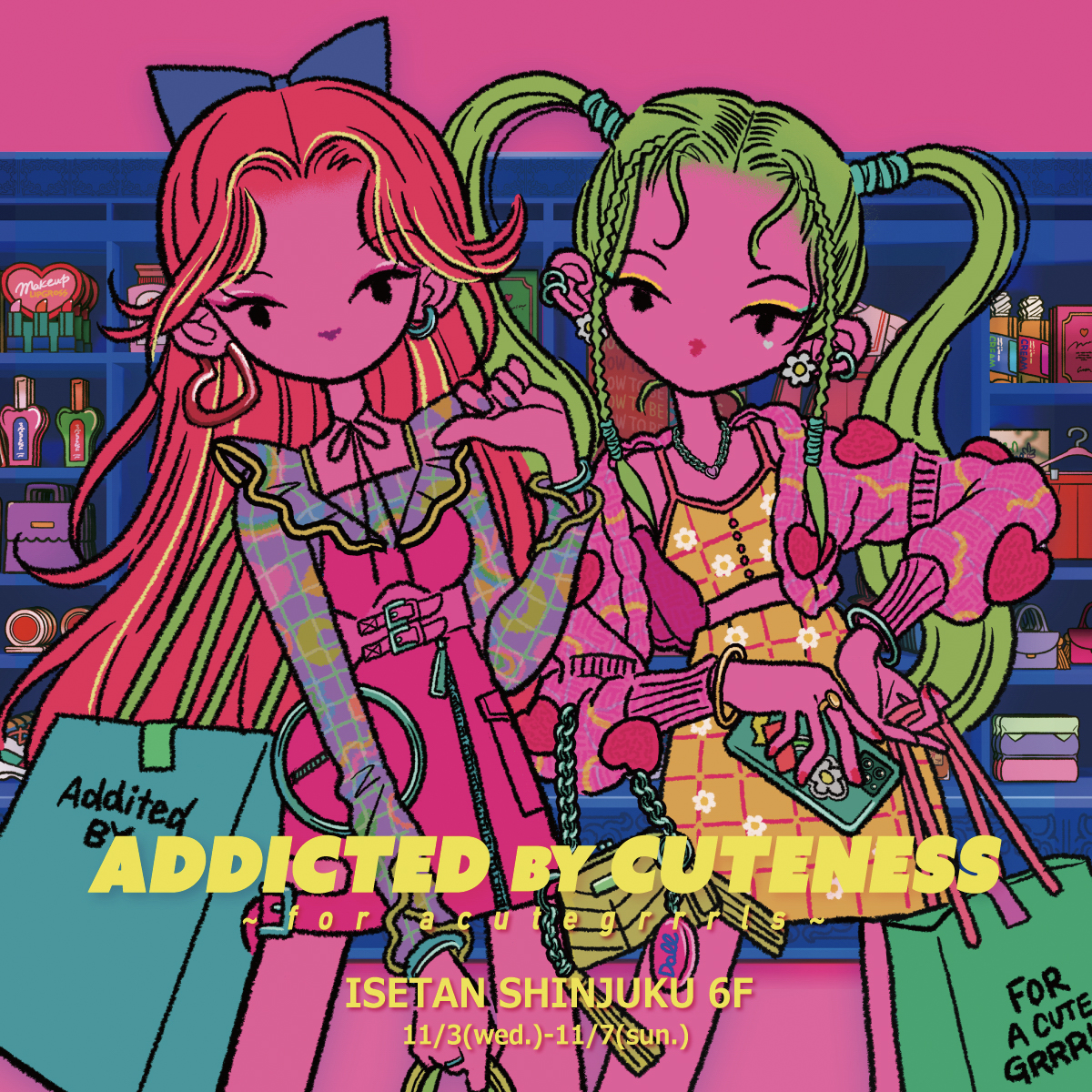 「Addicted by Cuteness ～for acutegrrrls～」　メインヴィジュアル