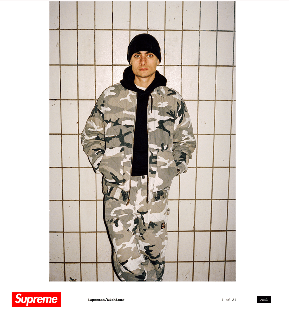 supreme dickies キルティングジャケット Mジャケット - ブルゾン