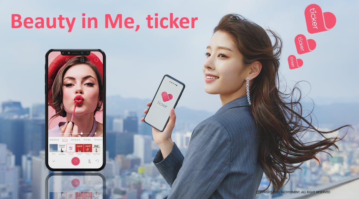 韓国　アプリ　Ticker