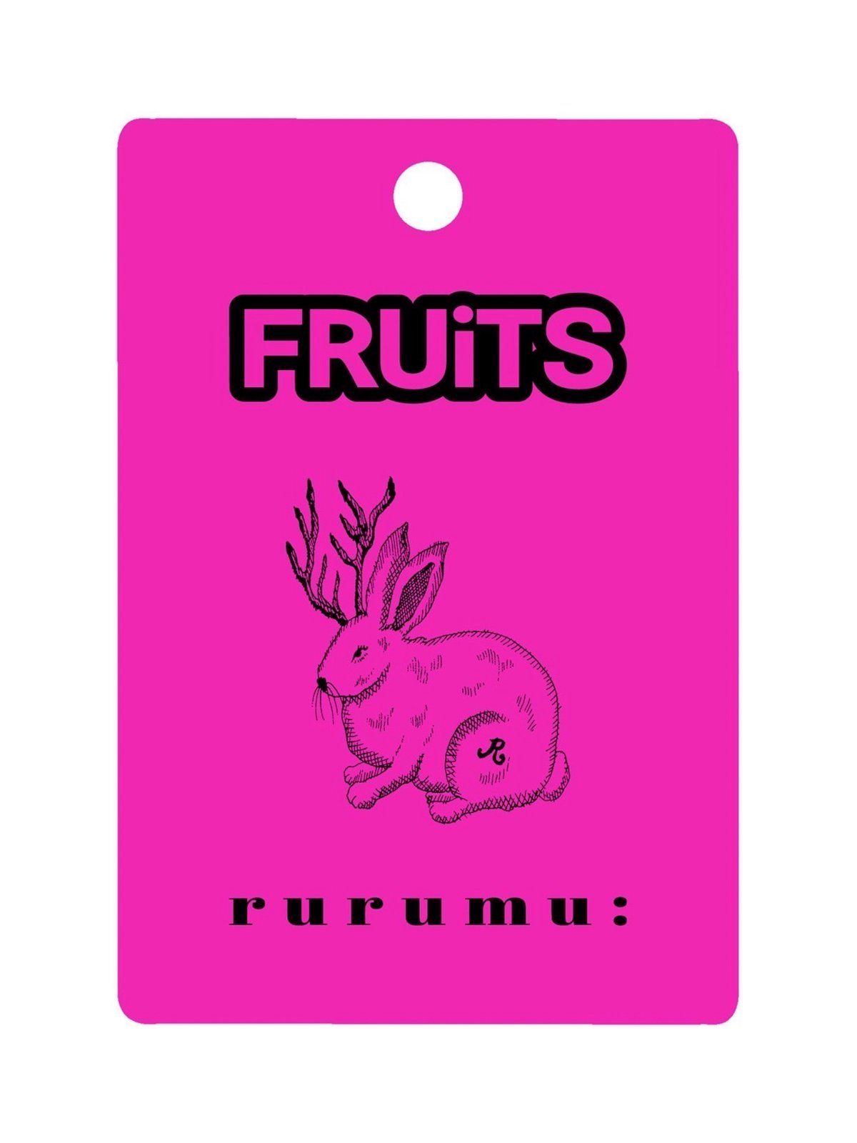 雑誌「フルーツ」とルルムウがコラボレーションしたロゴ