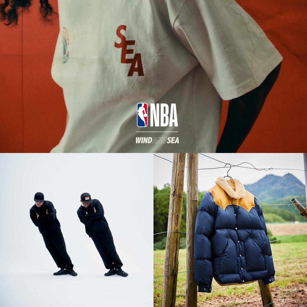 WIND AND SEA NBA スウェットクルー BLACK XL 新作 黒