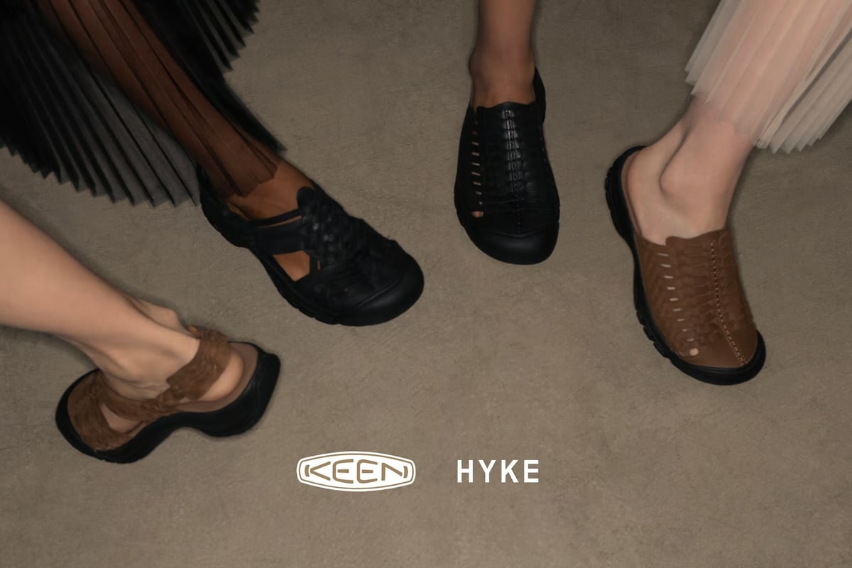オプティミスティック 新品 HYKE KEEN サンダル 黒 22.5センチ ハイク