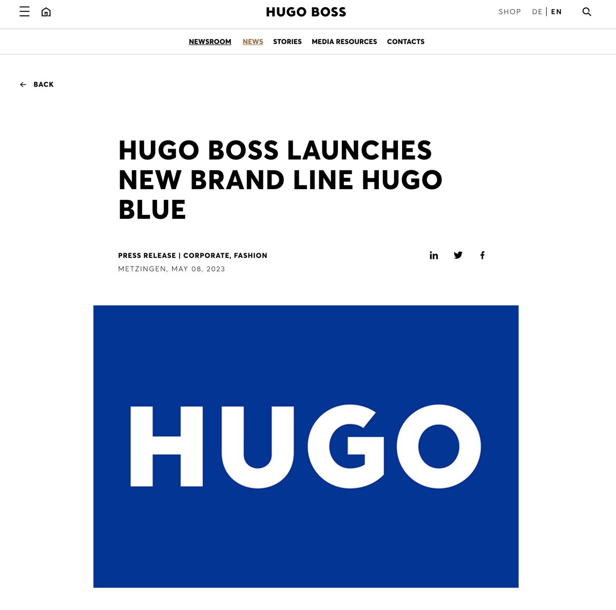 HUGO BOSS公式サイト