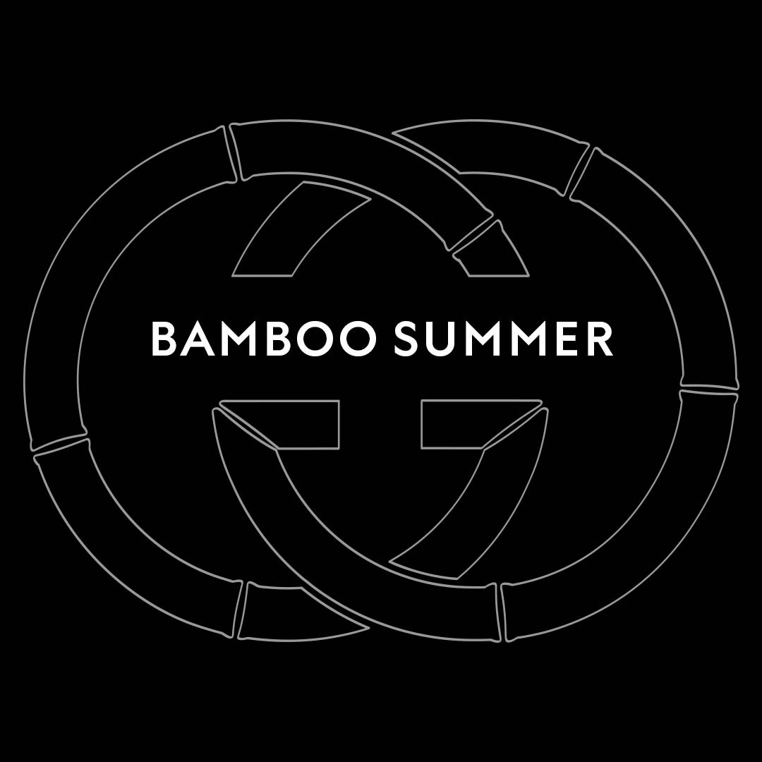 グッチのロゴにBAMBOO SUMMERの文字