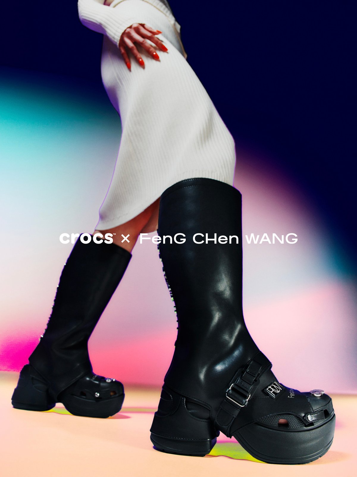 feng chen wang crocs ブーツ クロックス M8 W10