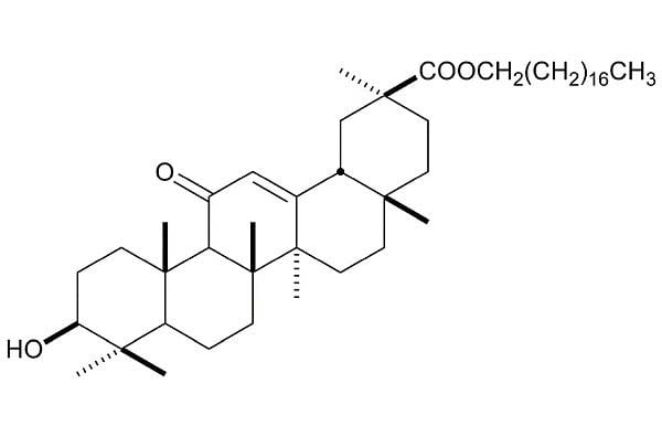 グリチルレチン酸ステアリルの化学構造式