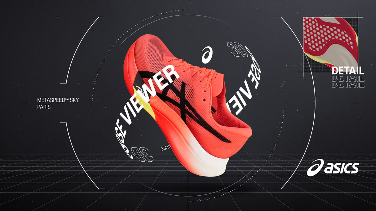 アシックスが開発した「3D Shoes Viewer」