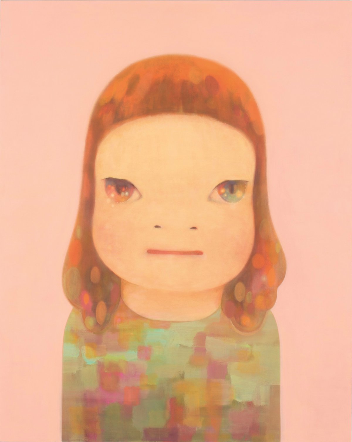 奈良美智 「春少女」 2012年　アクリル絵具、カンヴァス　 227.0×182.0 cm