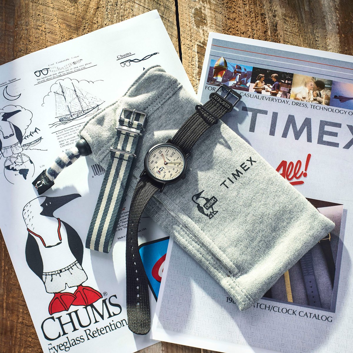 CHUMS × TIMEX  HWYC WEEKENDER image visual