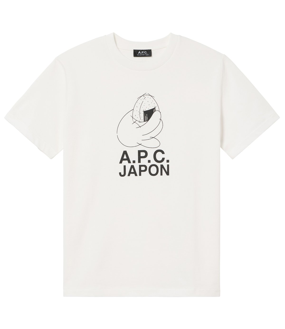 おにぎりのグラフィック入りTシャツ