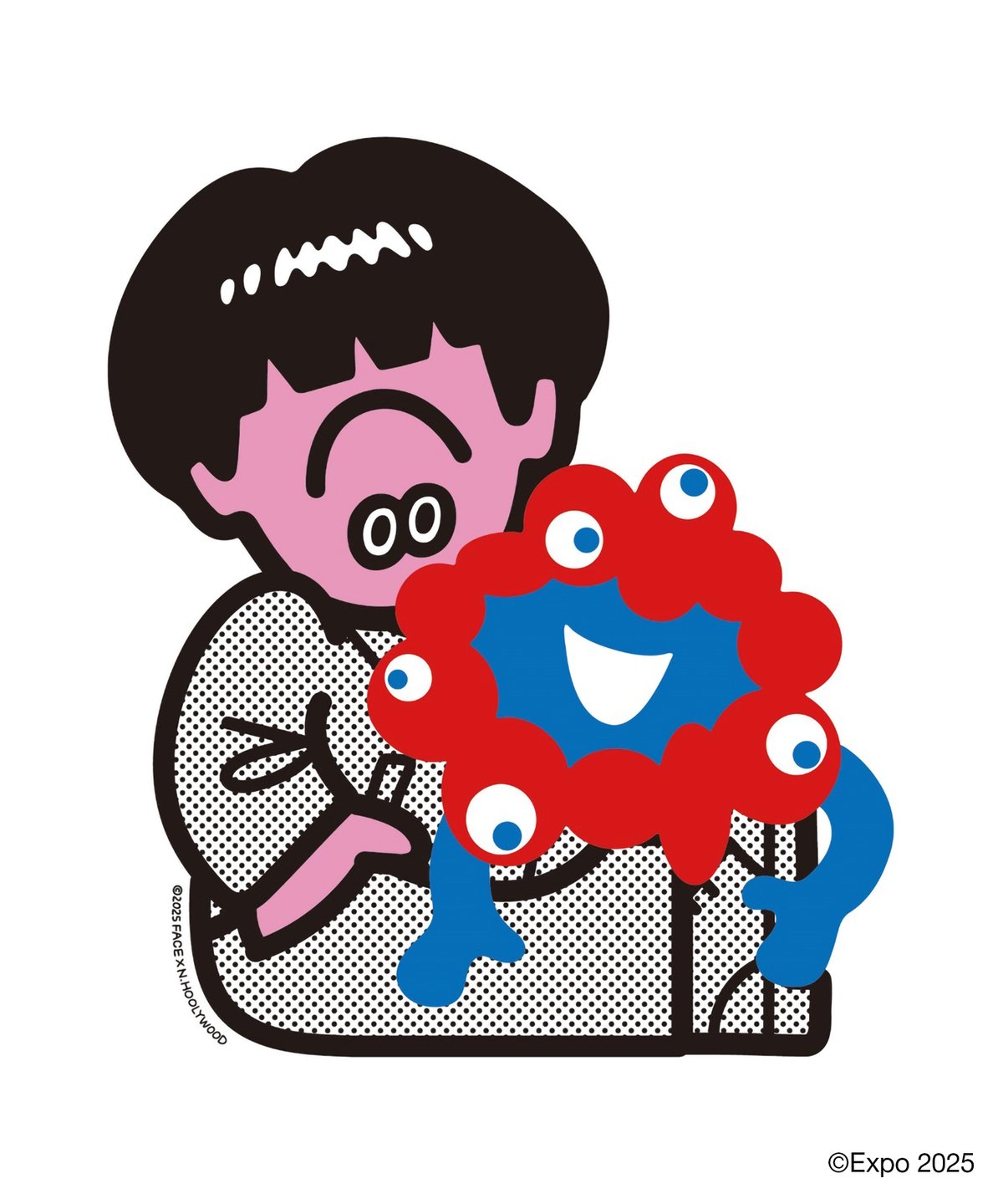N.HOOLYWOODとミャクミャクとfaceo okaのトリプルコラボ