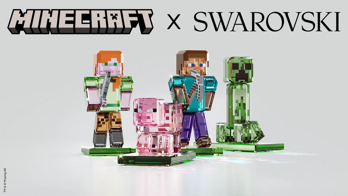Minecraft x Swarovskiコレクション メインビジュアル