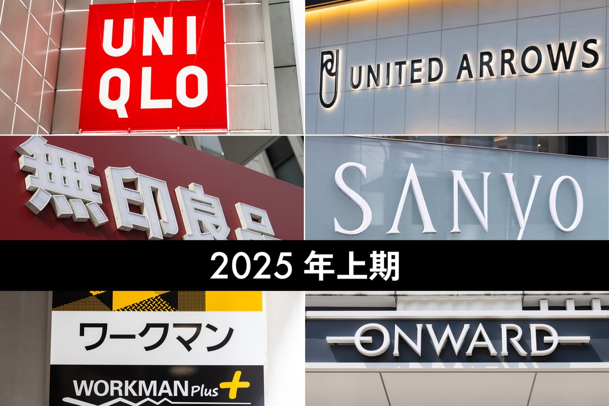 【売上規模別】国内アパレル大手12社の売上高ランキング　2023年度上期版