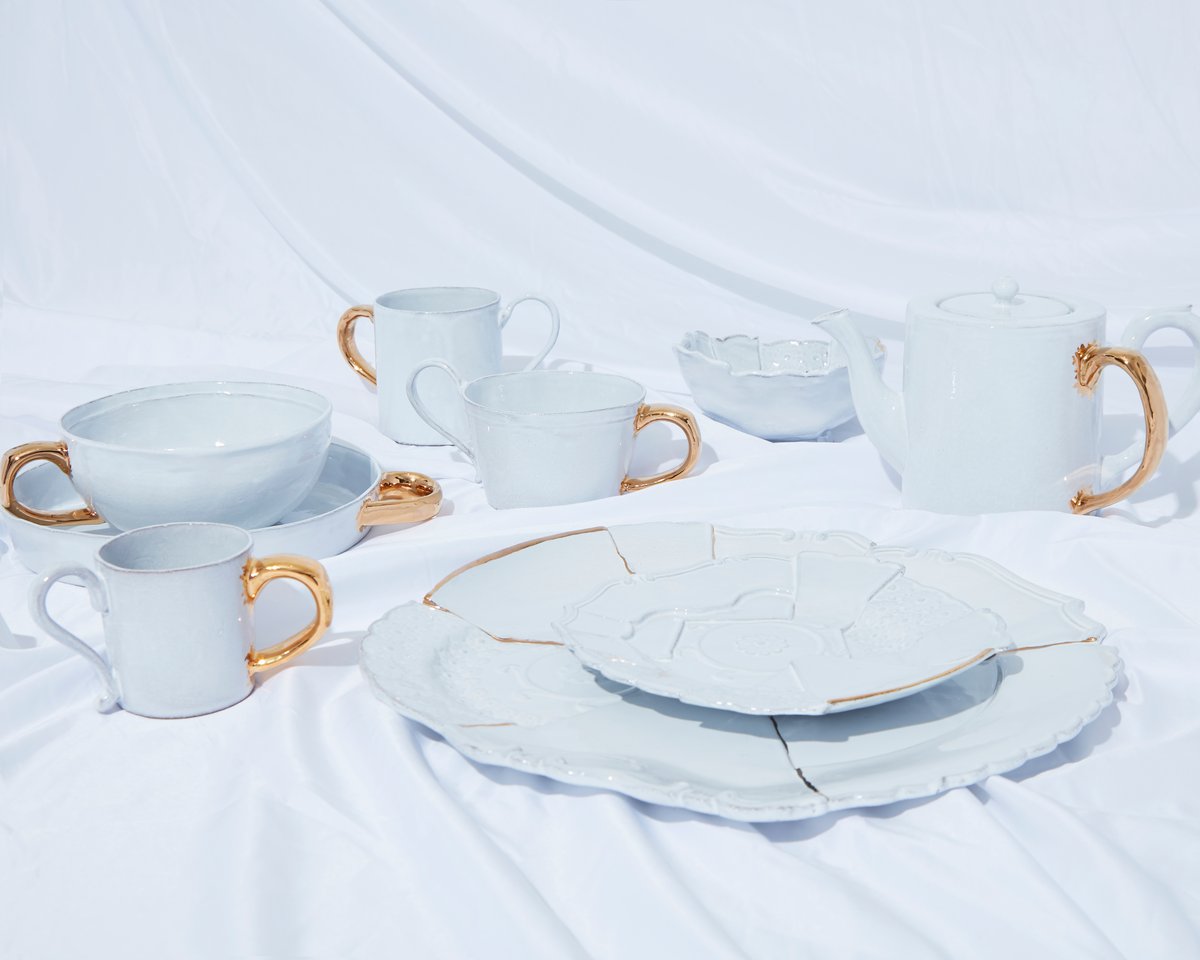 作品が並んだショット