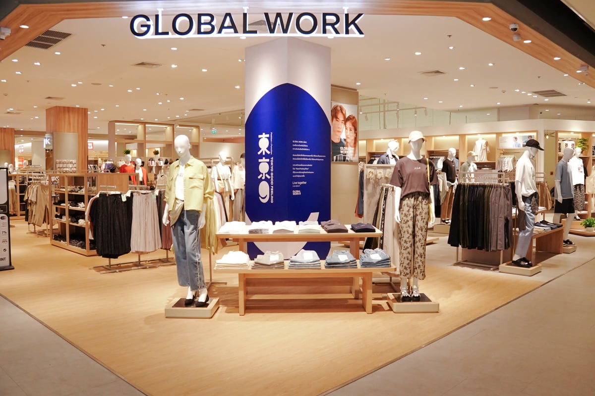 2025年7月にタイ・バンコクにオープンした「グローバルワーク」店舗画像