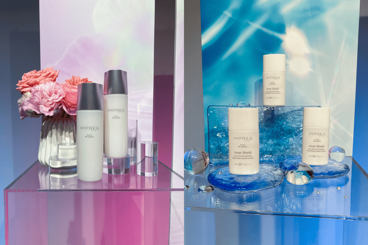 インプレアの化粧液とUV美容液